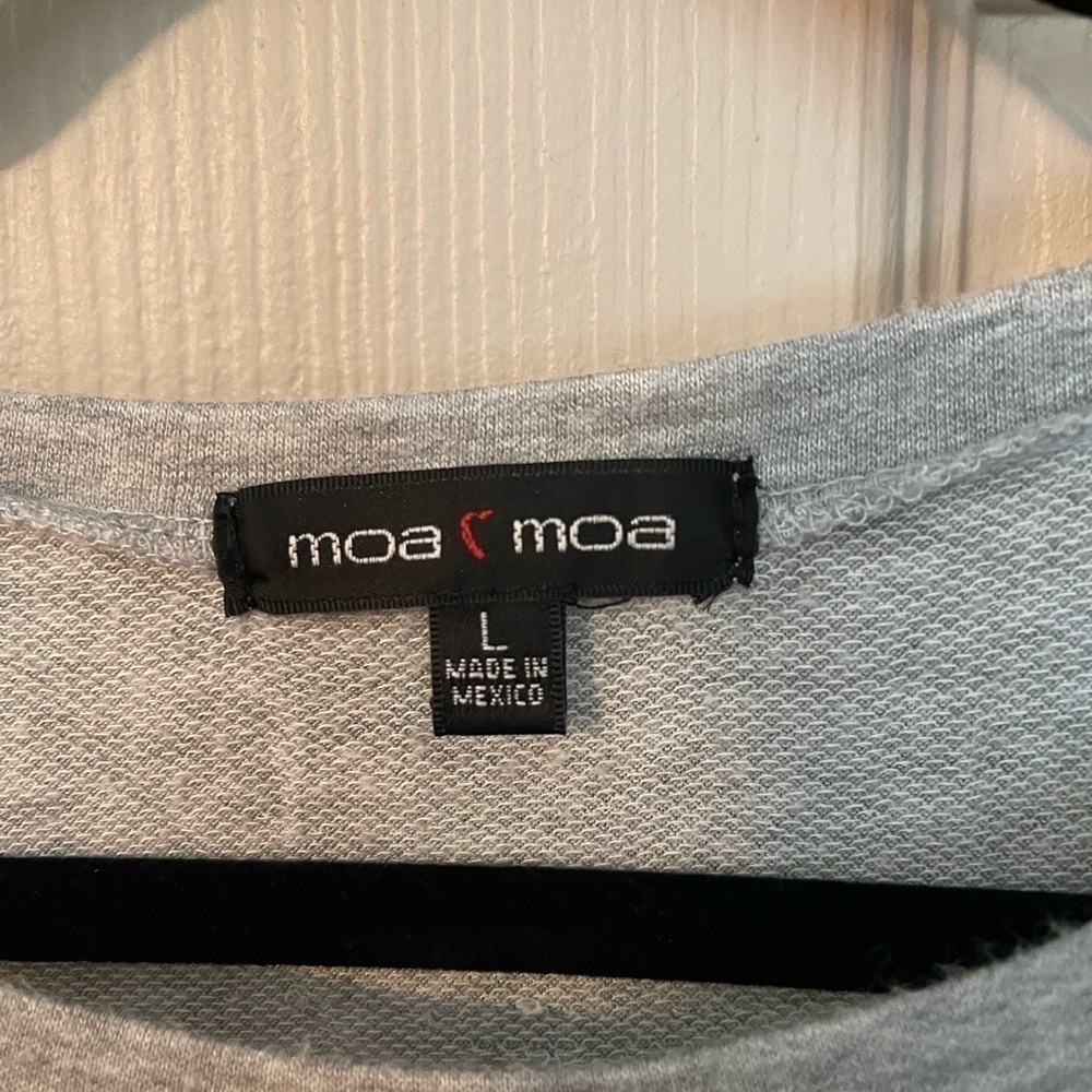 Moa Moa cropped top with drawstring hem - Picture 4 of 6